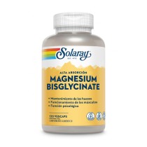 bote de bisglicinato magnesio Solaray cápsulas
