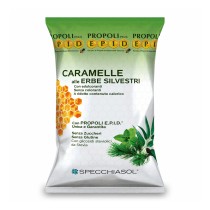 Envase de caramelos naturales con hierbas silvestres