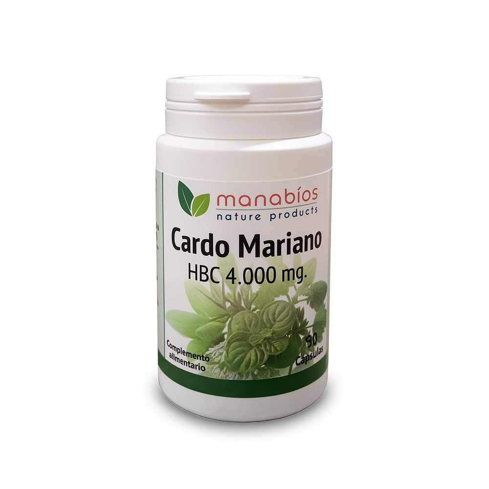Cardo mariano 90 cápsulas 4000mg veg manabios
