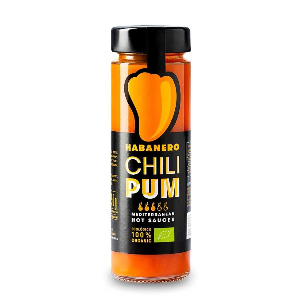Frasco de salsa Habanero ecológica Chilipum 150g