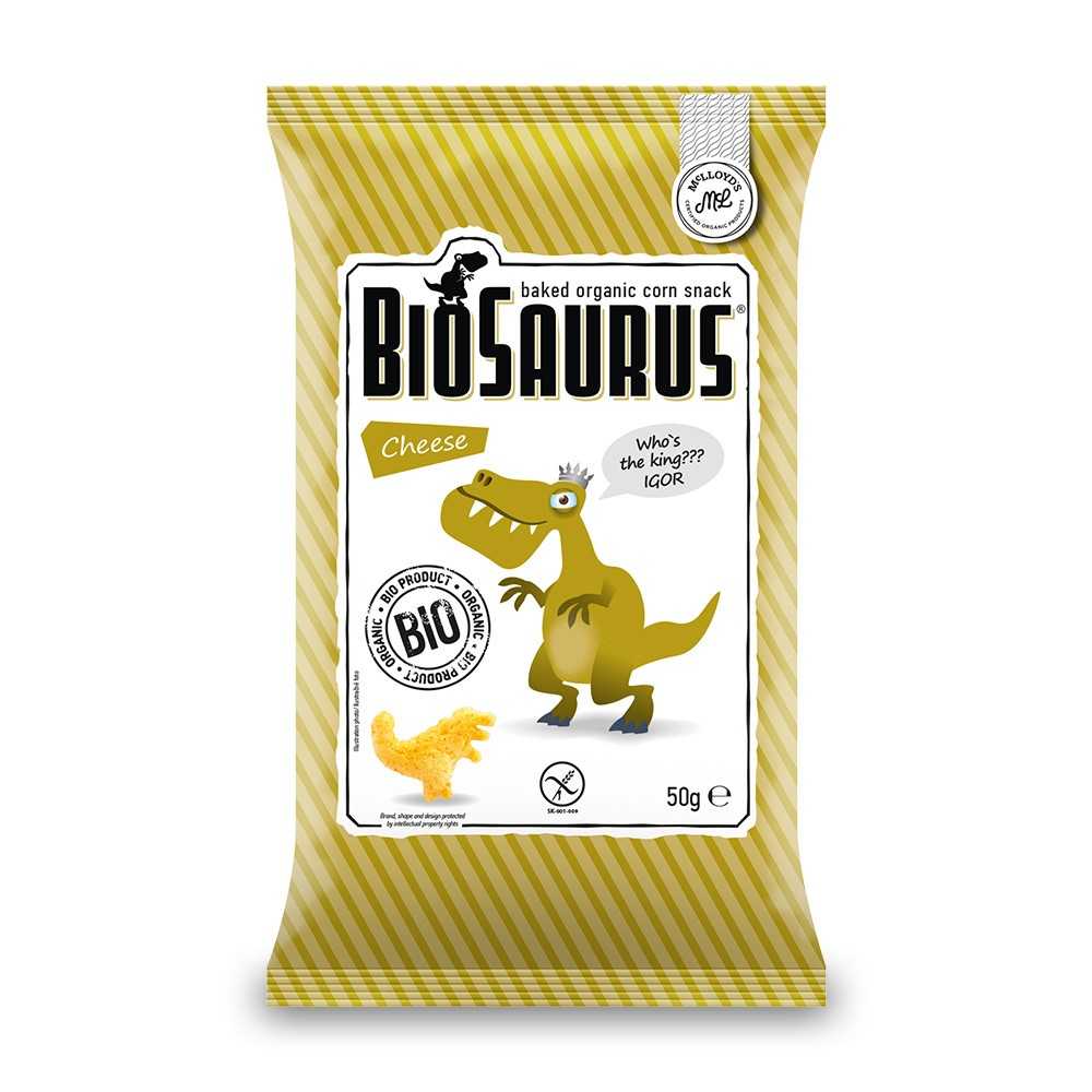 Bolsa de snack BioSaurus queso sin gluten