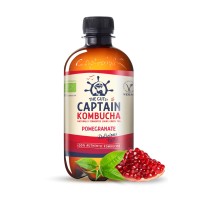Botella de kombucha ecológica sabor granada Captain Kombucha