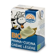 Envase de nata ligera bio Ecolife 200ml