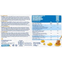 información nutricional Waffles con miel eco 175g Bjorg