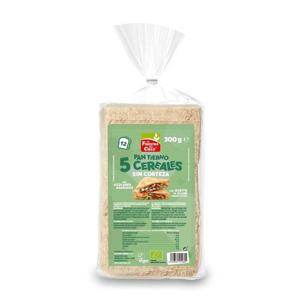 Pan de molde tierno 5 cereales eco 300g La Finestra
