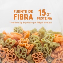 Pasta de lenteja roja y guisantes sin gluten eco 250g El Granero
