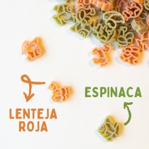 Pasta de lenteja roja y guisantes sin gluten eco 250g El Granero