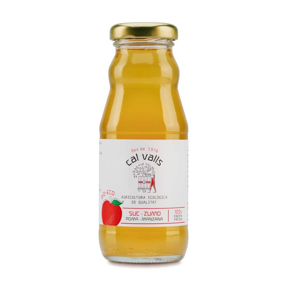 Botella de zumo ecológico manzana Cal Valls