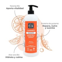 Champú radiante naranja y guisante 740ml eco NaturaBIO Cosmetics