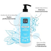 Champú Extra Suave NaturaBIO 740ml ácido hialurónico