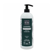 Botella de champú ecológico vegano fortalecedor