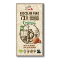 Chocolate 73% Almendras Eco 150gr