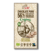 Chocolate 56% con Jengibre Eco 100gr