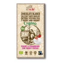 Chocolate Blanco con Yogur y Fresas Eco 100gr
