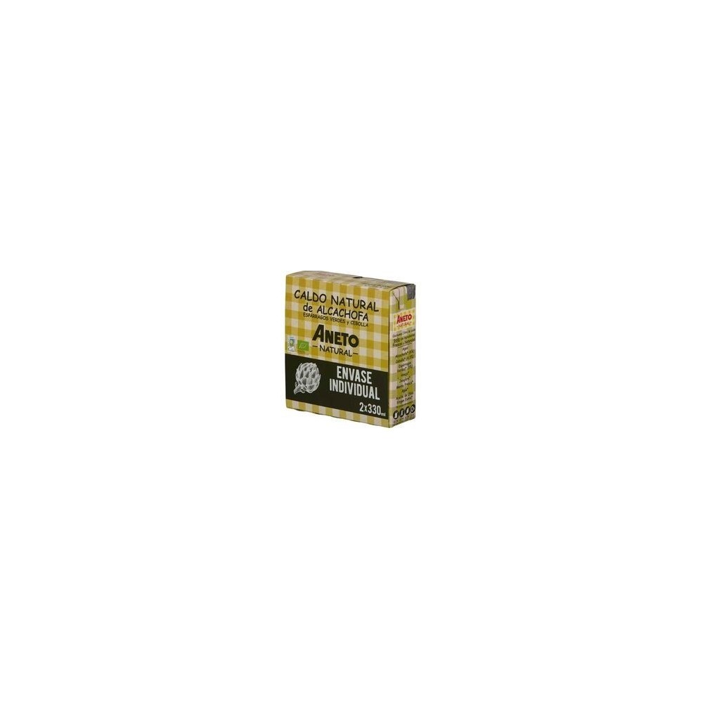 Caldo Natural Aneto Alcachofa Eco 2x330ml