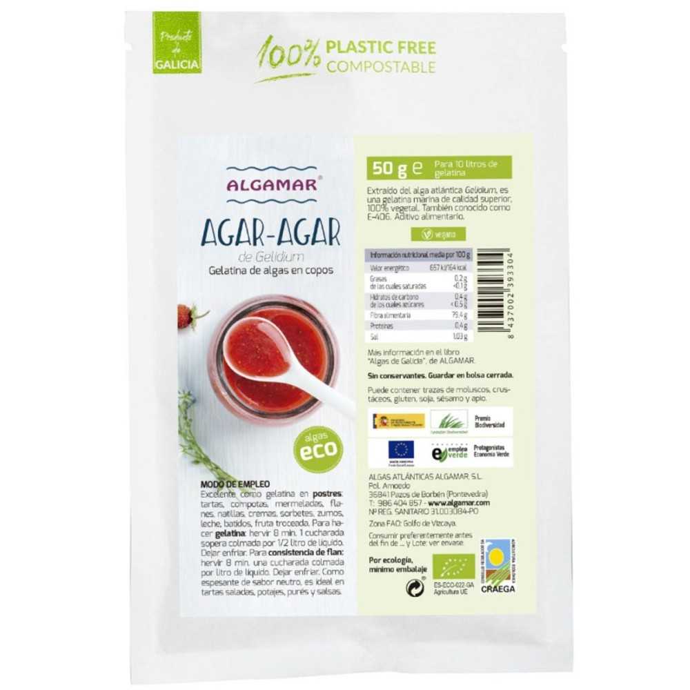 Agar Agar Gelatina en Copos 50gr Algamar