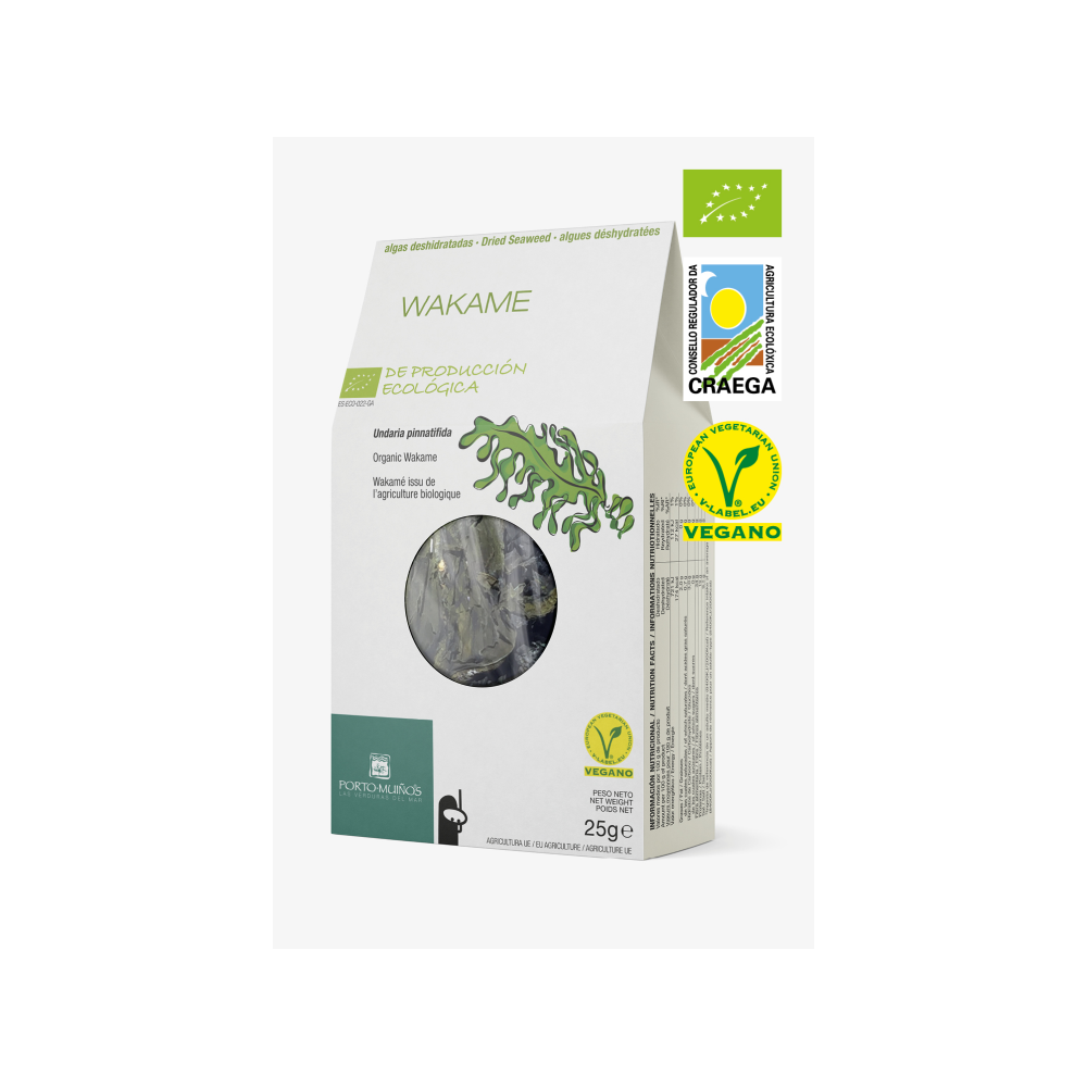 Algas Wakame Eco 25gr byPortomuiños