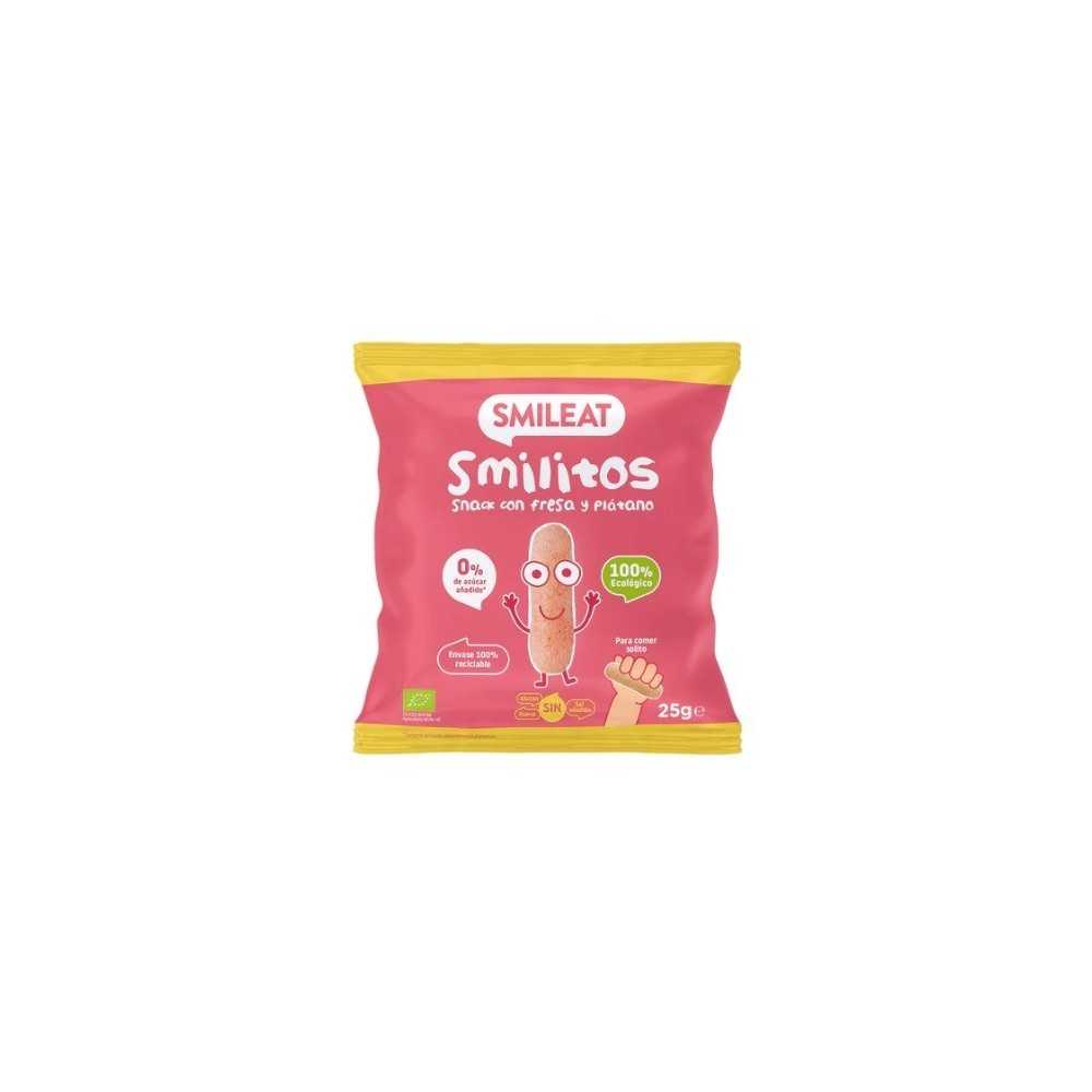 Smilitos de Fresa y Plátano Eco 25gr Smileat