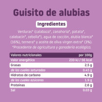 Guisito de alubias ecológico
