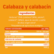 Calabaza y calabacín ecológico