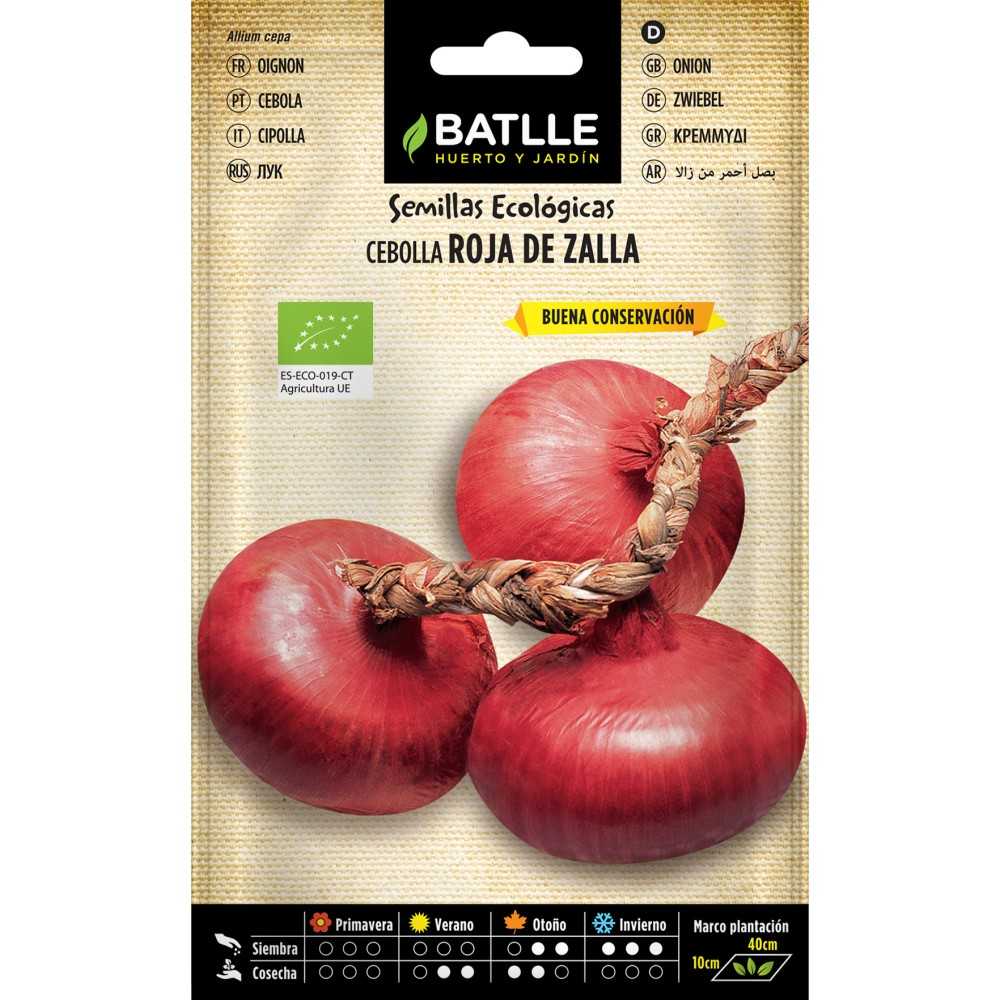 SEMILLA CEBOLLA ROJA DE ZALLA ECO 1g Batlle