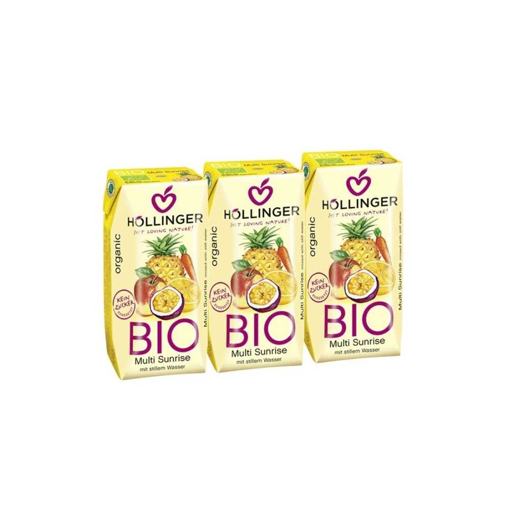 ZUMO MULTIFRUTAS ECO 3X200ml Hollinger