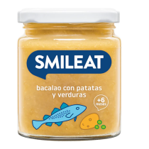 TARRITO DE BACALAO CON PATATAS Y VERDURAS ECO 230g Smileat