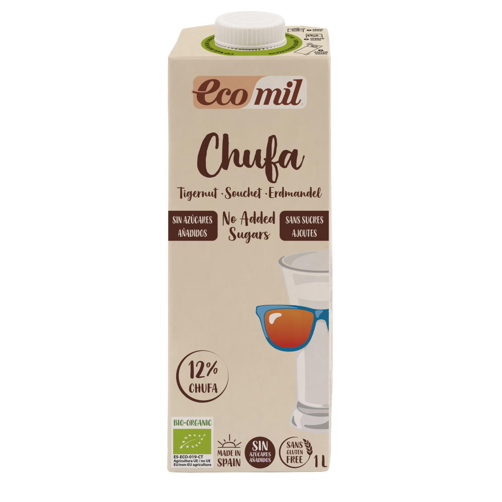 Envase de Horchata de Chufa Ecológica 1L Ecomil