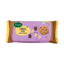 paquete de cookies de avena y chocolate ecológicas Zealia 130g