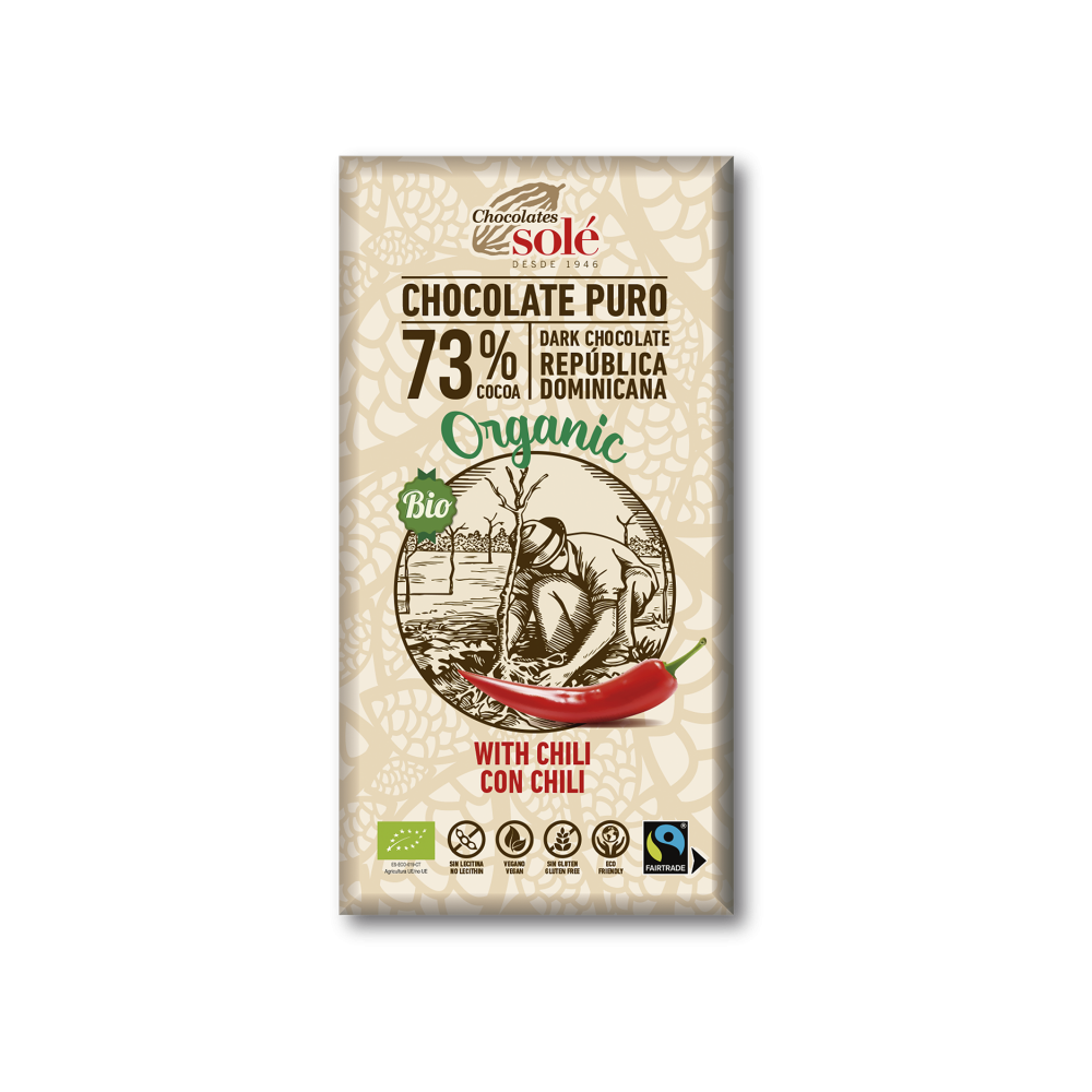 Chocolate 73% Chili 100gr Chocolate 73% Chili 100gr
